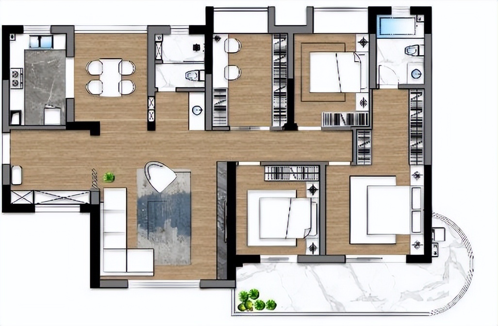 营造淡雅温馨花园居｜160m²旧房改造｜生活中的理想家