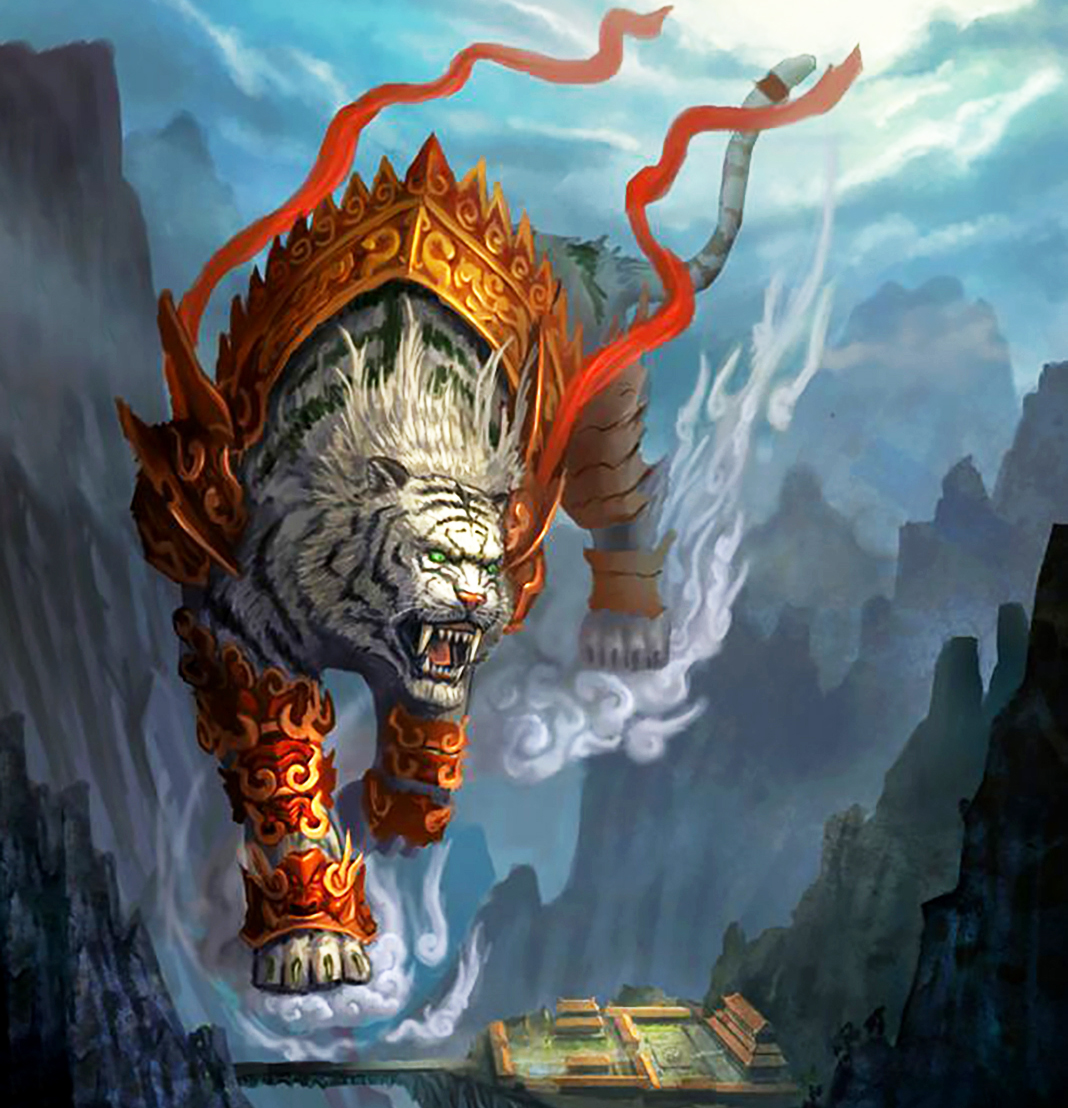 神话传说中"最强悍的六只虎":赵公明的"玄坛黑虎"无缘前三