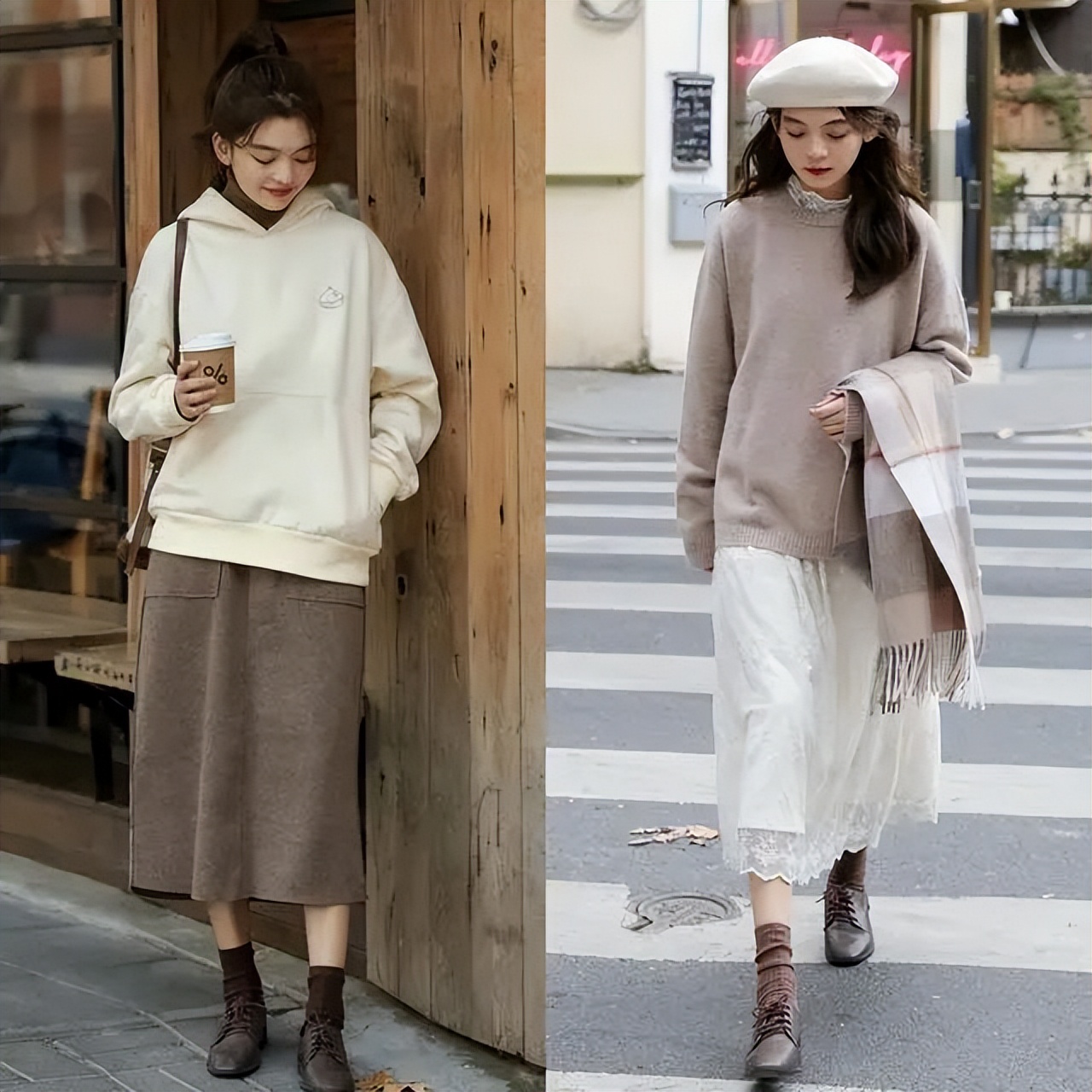 小白鞋过时了，今秋流行“牛津鞋”，配对下装洋气又显瘦，好看
