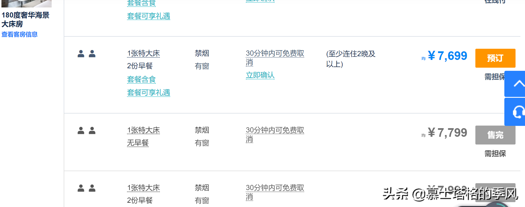 海南春节房价最贵的10家酒店，前两名已经爆满，最贵的一晚22万元