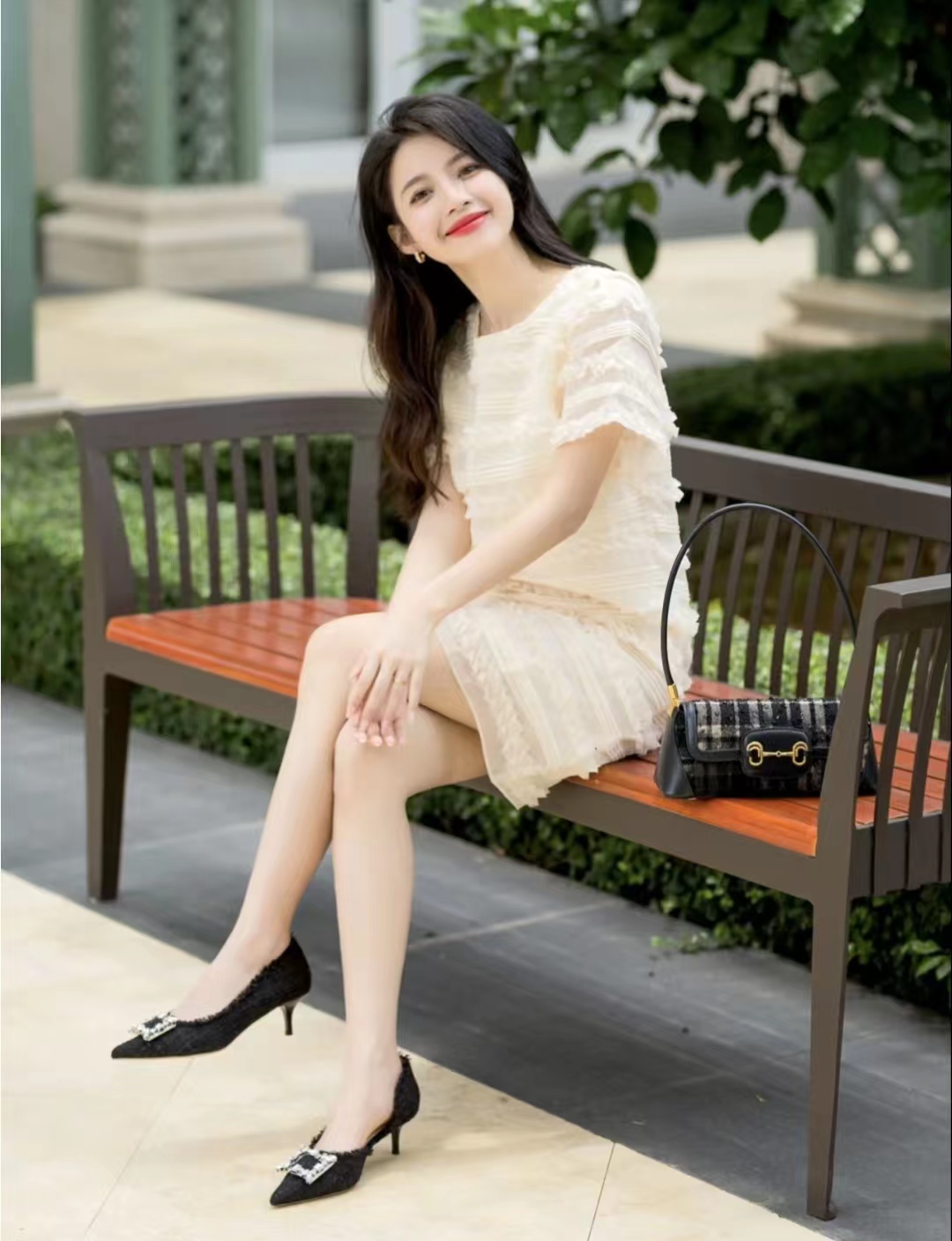 连衣裙搭配什么鞋(小香风白色连衣裙搭配什么鞋)-图10