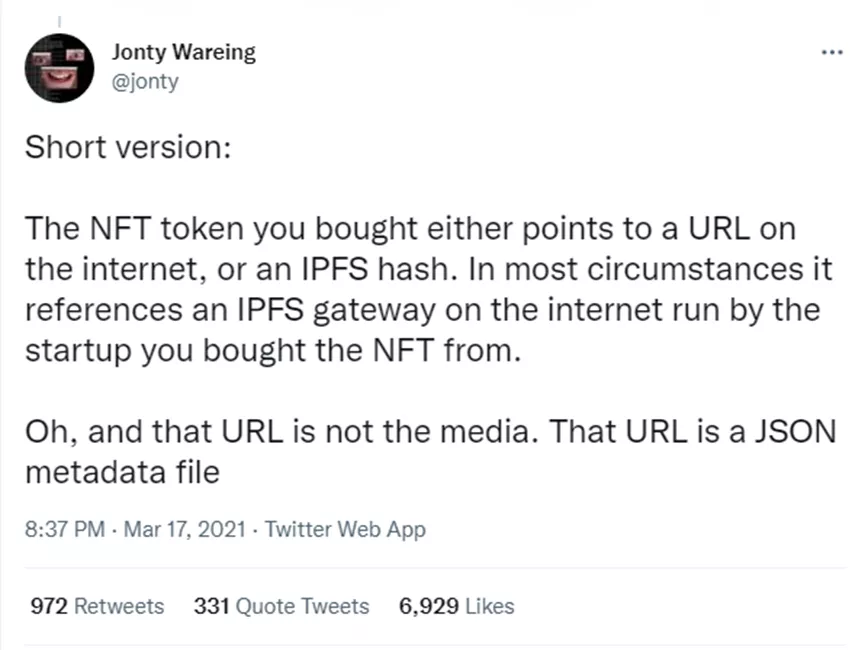 IPFS为NFT存储带来的价值,不仅仅是存储