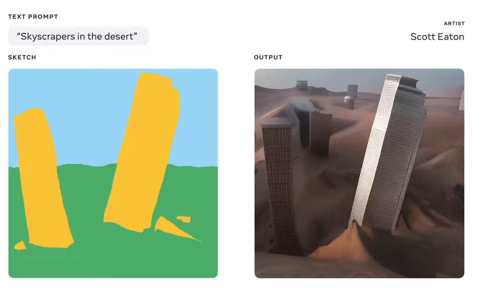 #AI前沿# Meta宣布推出Make-A-Scene图像生成系统