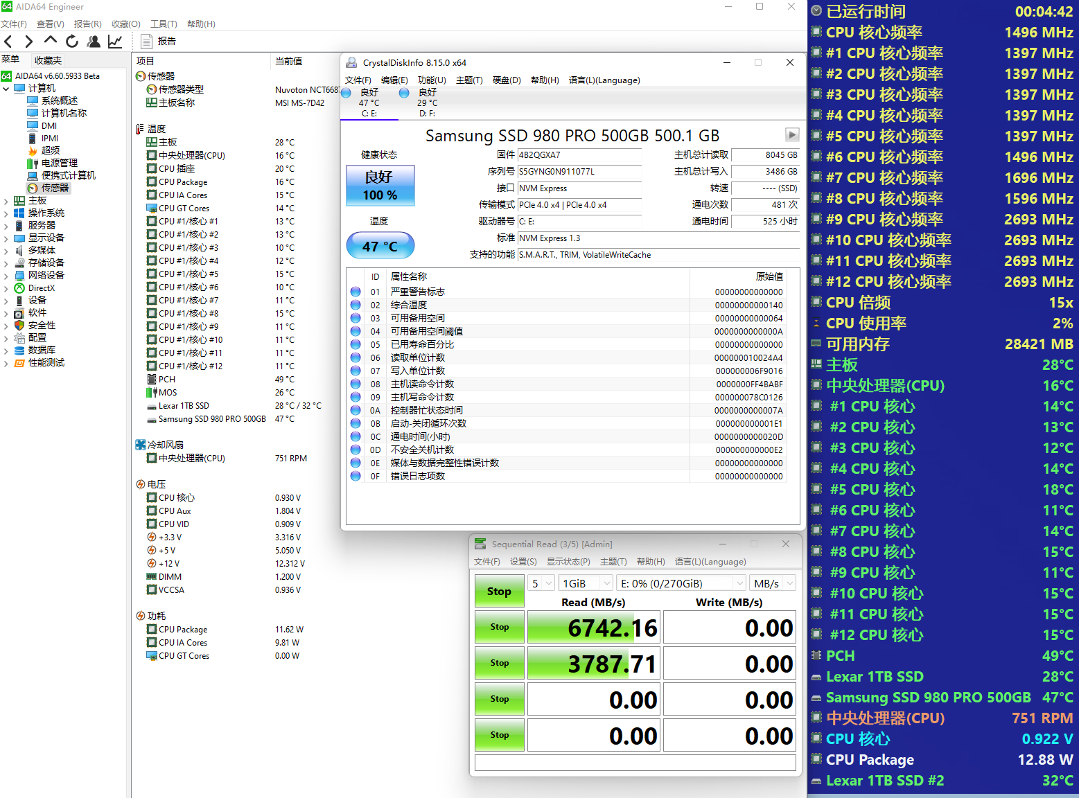 主板自带M.2散热片是鸡肋？看看B660迫击炮+PCIe4.0固态上机实测