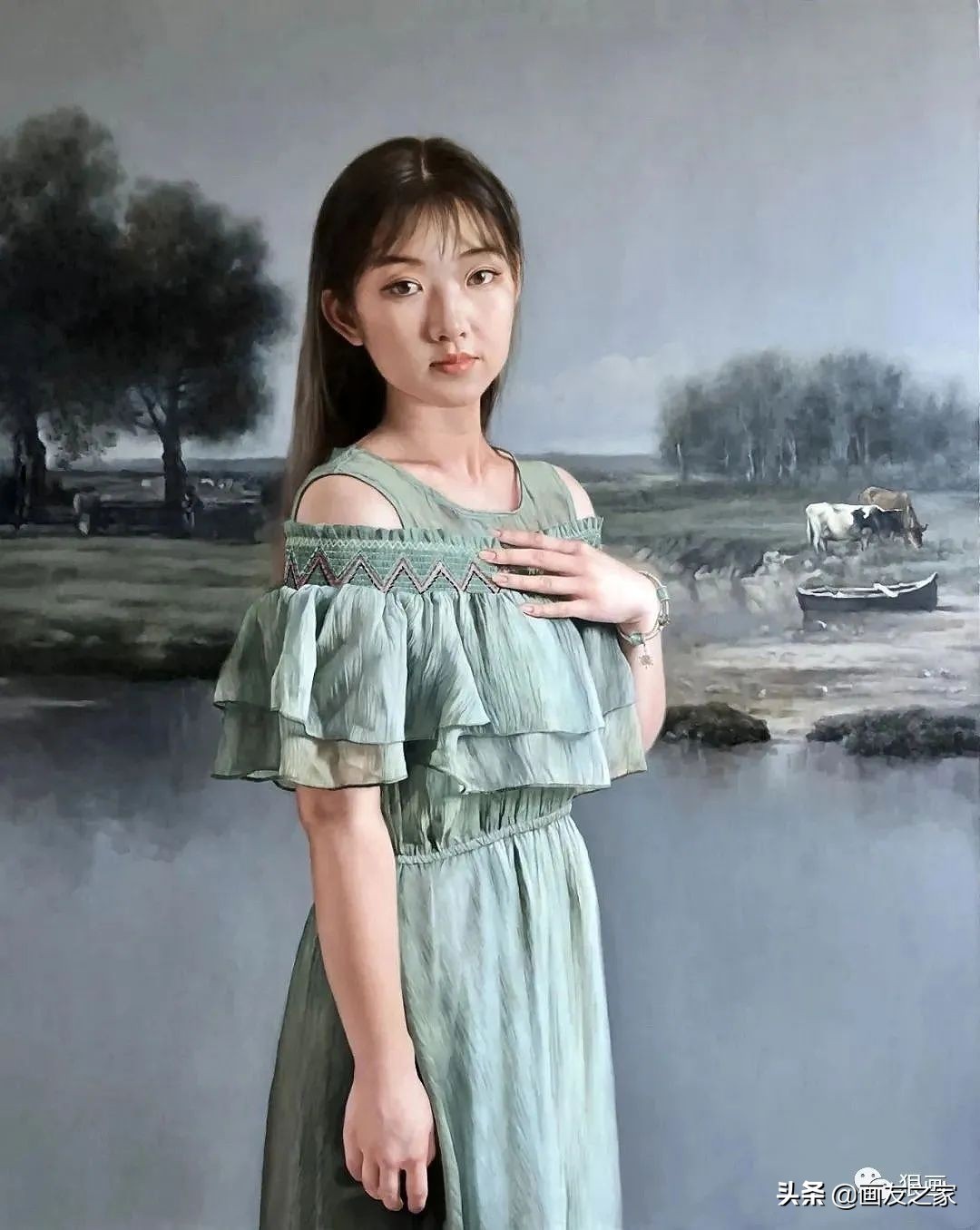 张锦龙油画人物作品欣赏