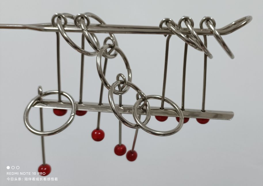 九连环怎么解开慢动作九连环的还原方法步骤