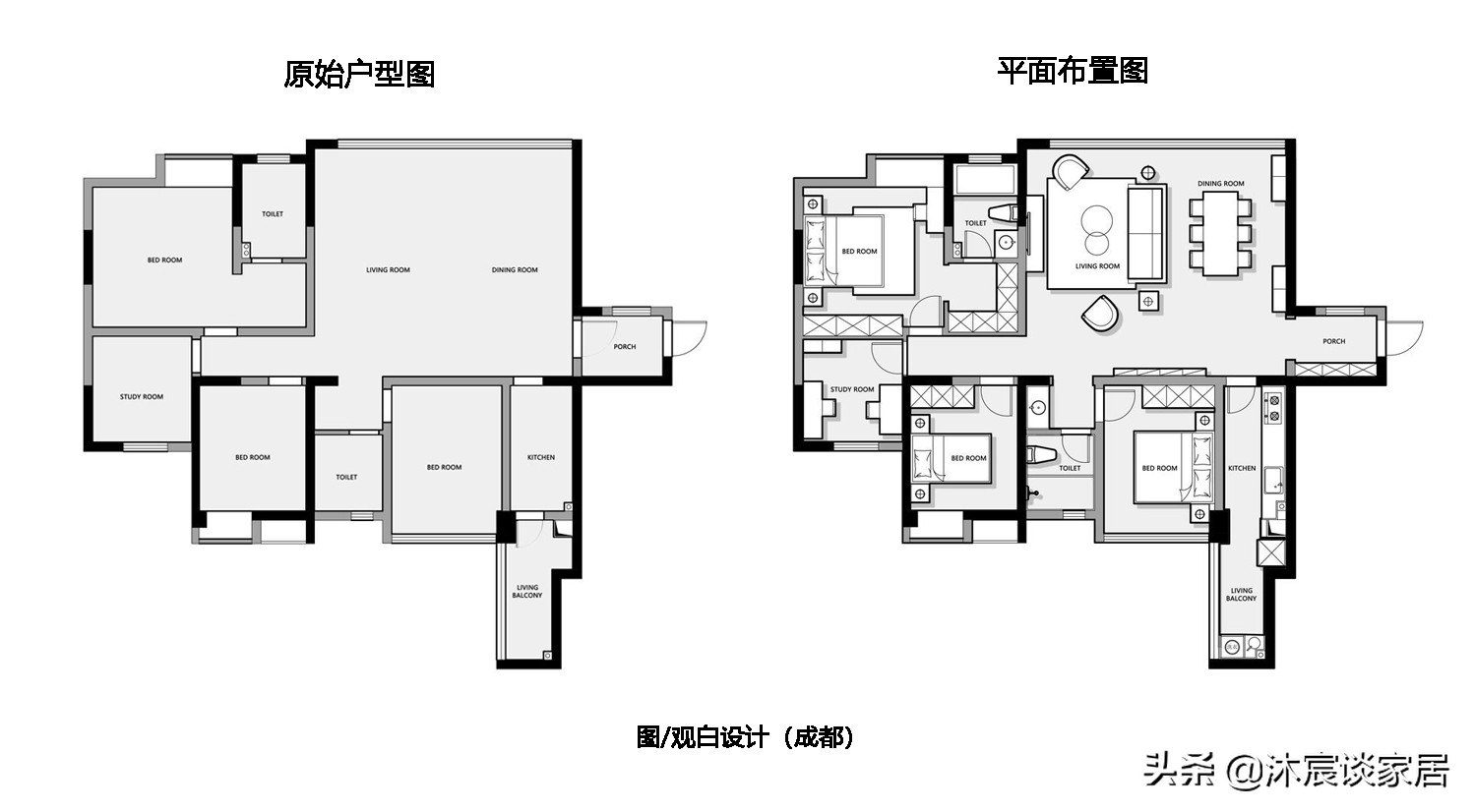 她的新家，一字排开的“横厅”，室内优雅浪漫，这样的生活真美好