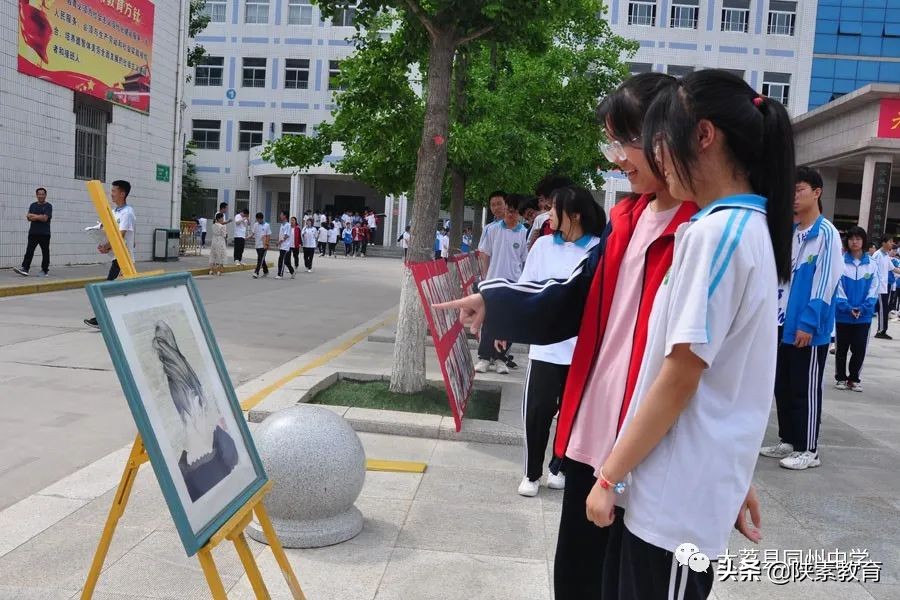 大荔县同州中学“喜迎二十大 一起向未来”书画展(图10)