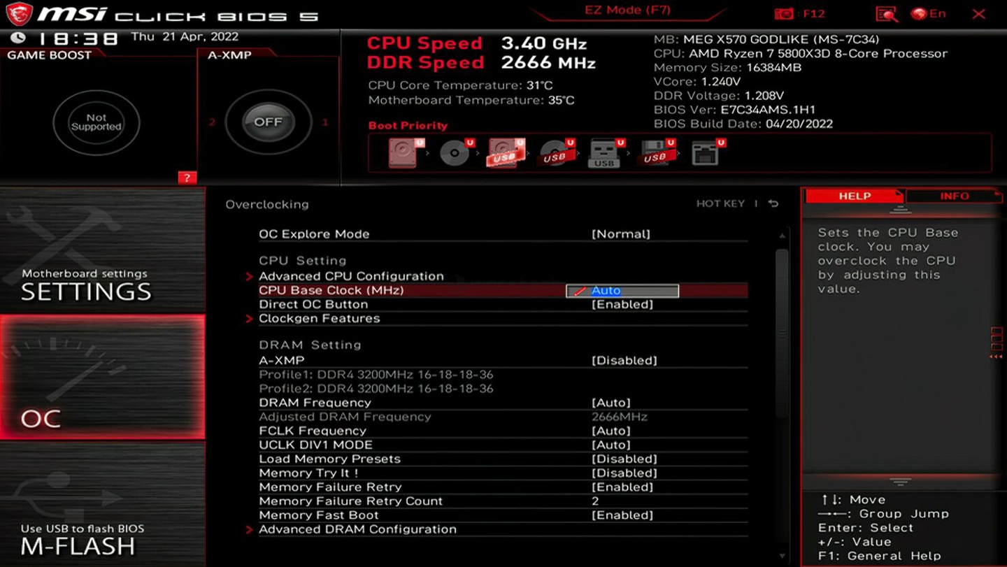 消息称微星将推 AGESA 1.2.0.7 BIOS，支持 R7 5800X3D“超频”