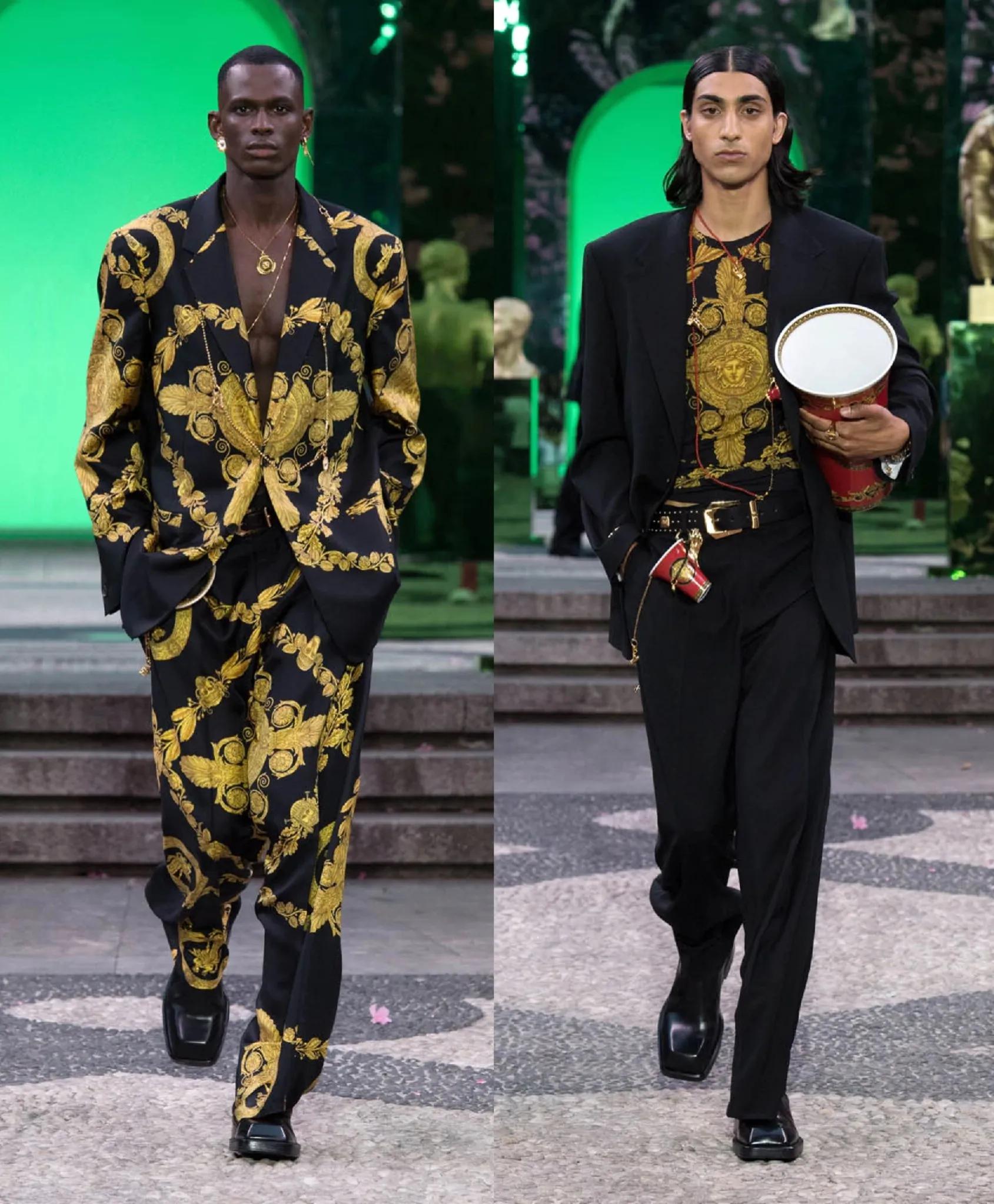 versace 2023春夏男装时装秀