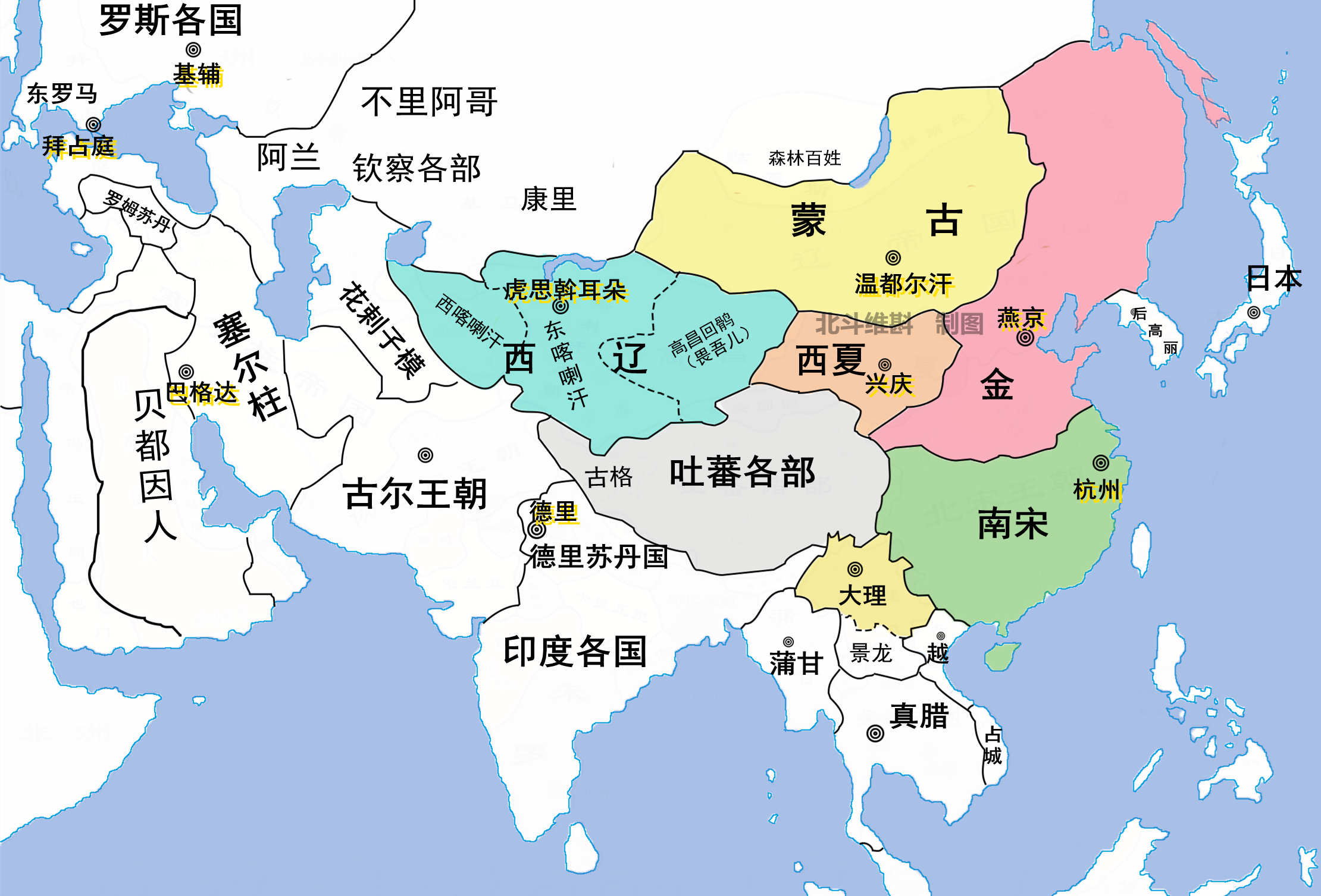 从草原部落到称霸亚欧:通过地图了解蒙古帝国的扩张历程