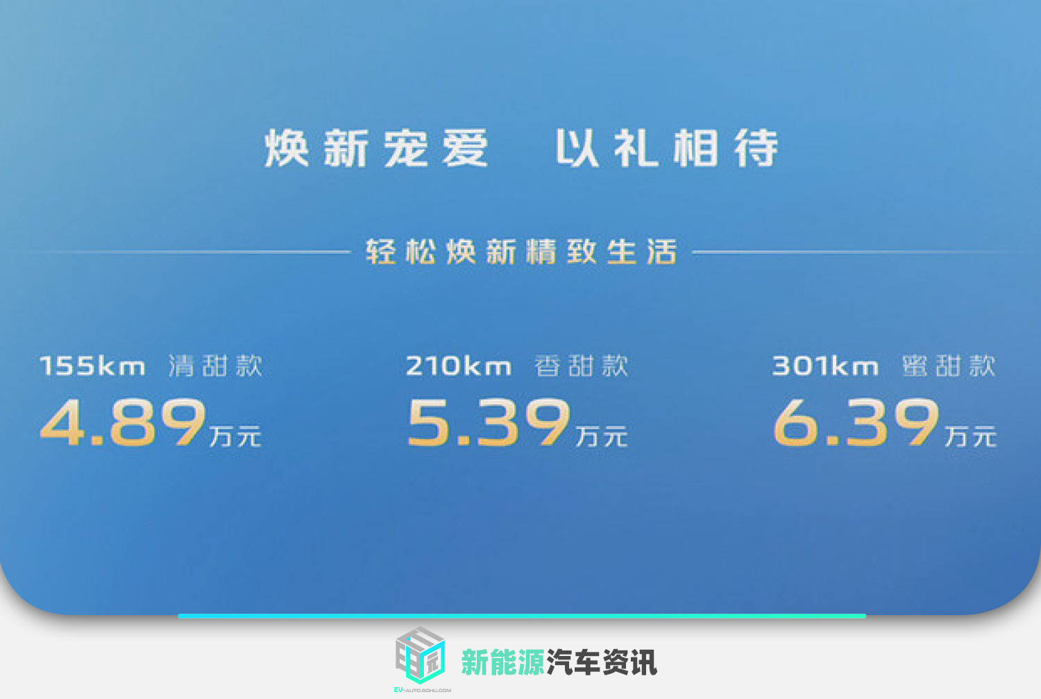 售价4.89-6.39万元 长安Lumin正式上市