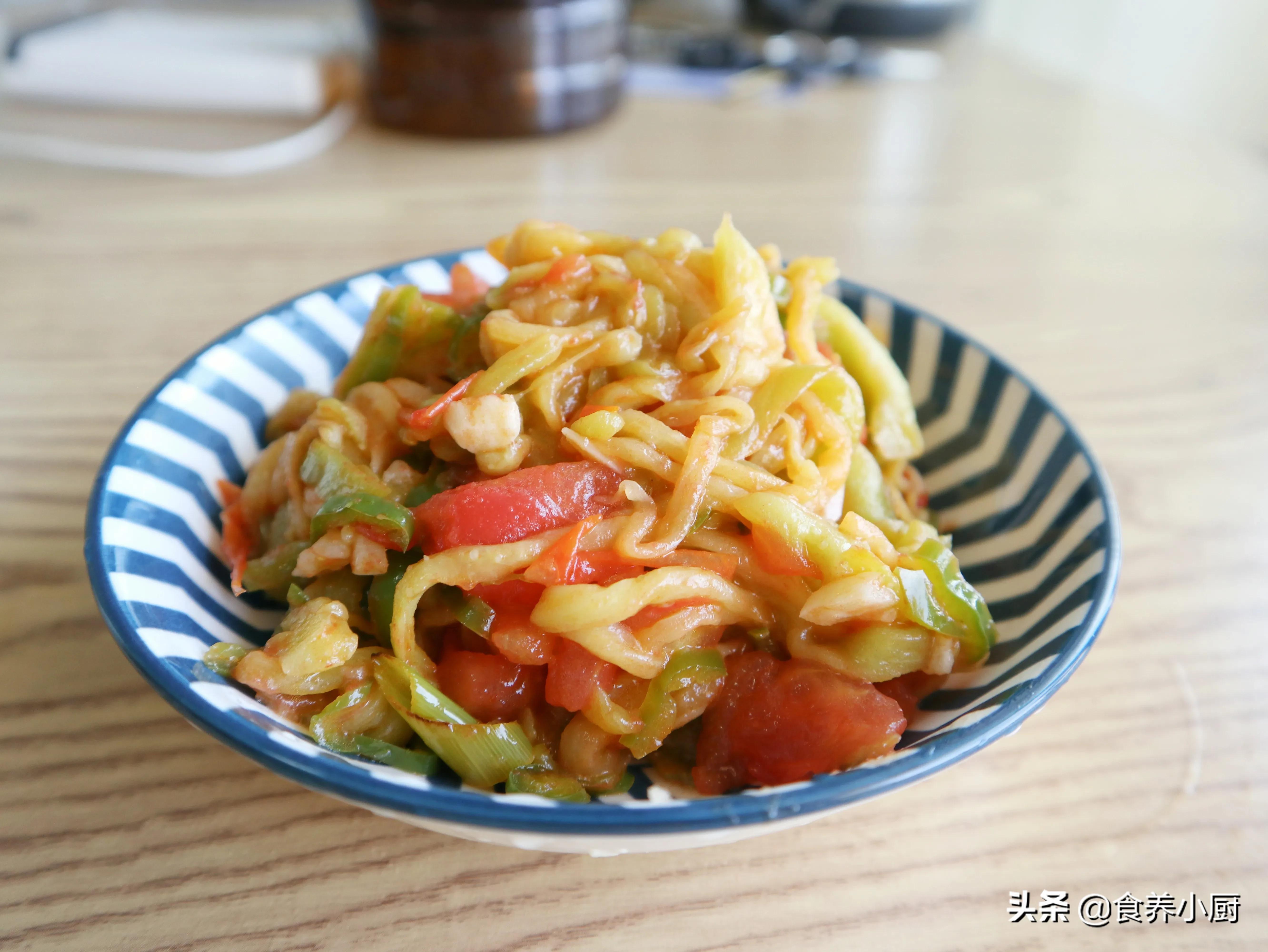 番茄青椒烩茄丝