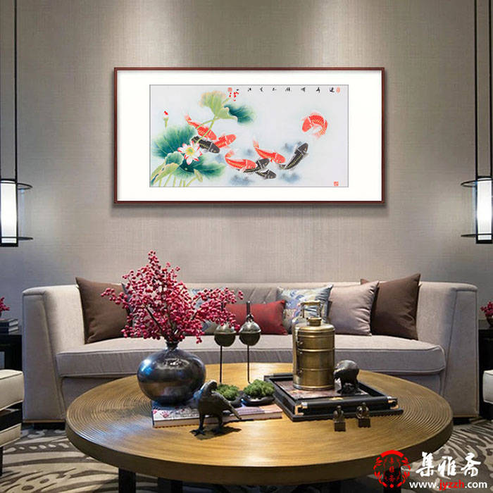 客厅装饰画挂什么好？名家手绘花鸟画点缀更雅致，寓意好