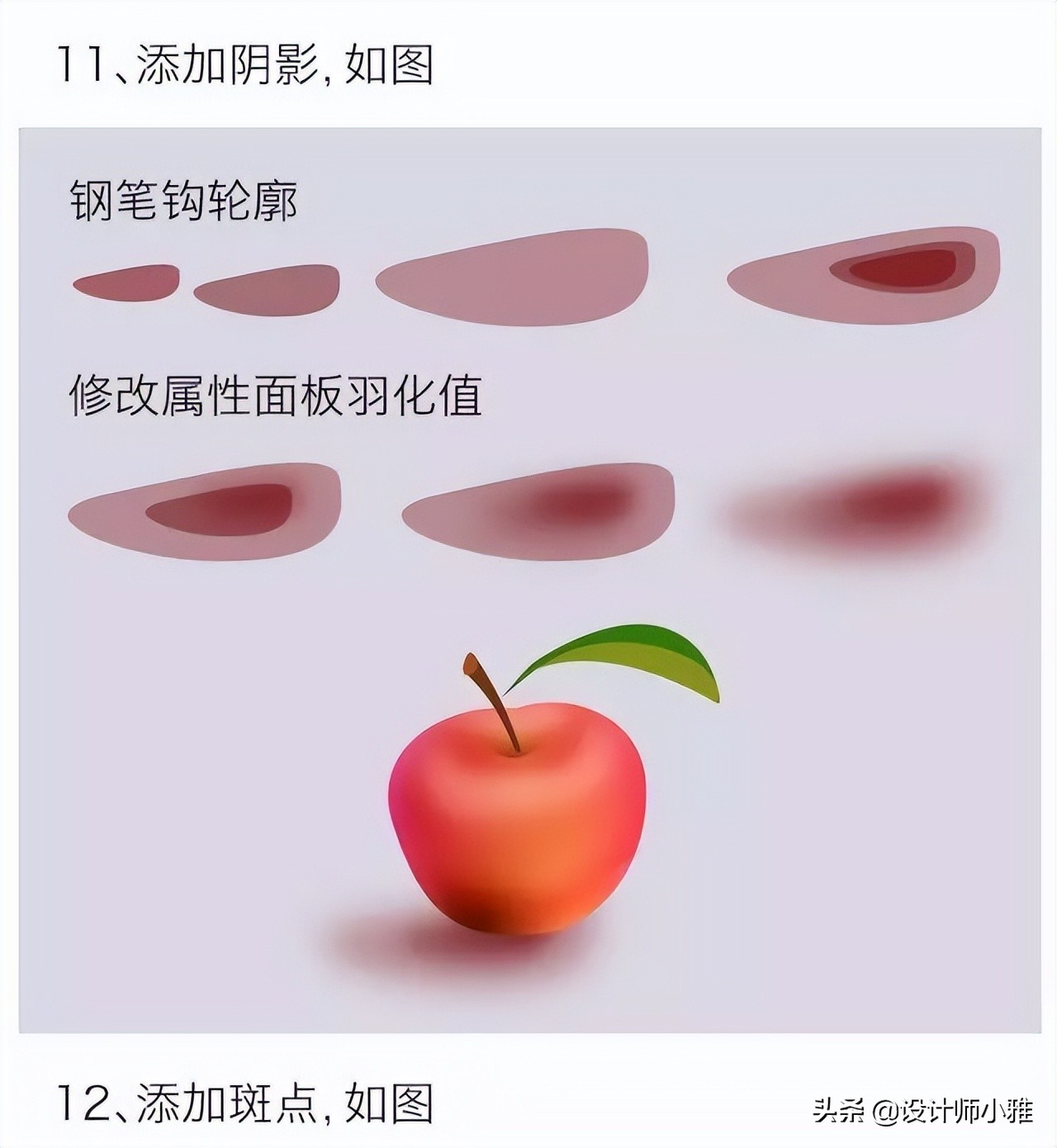 PS｜利用Photoshop鼠繪一個APPLE的教程