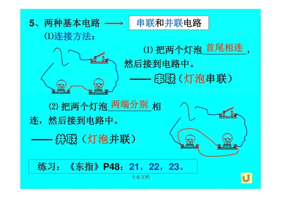 初三物理总复习-电流与电路