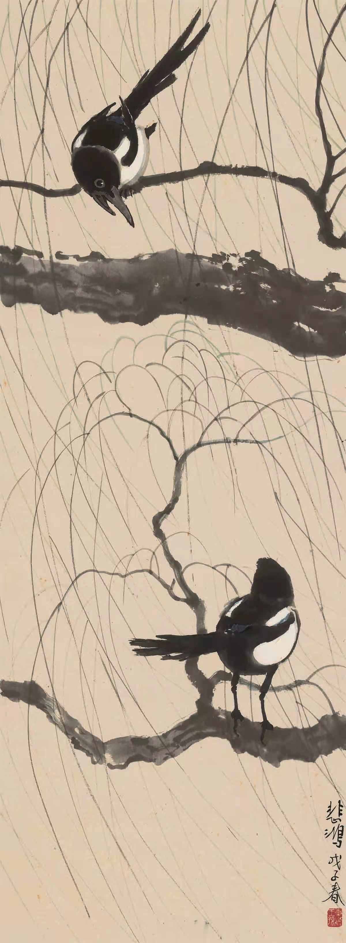 徐悲鸿《竹报平安》《八骏图》等26幅名画欣赏