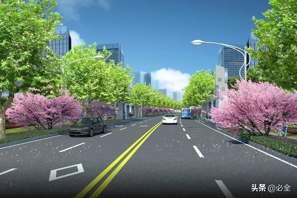 街道绿化设计方案城市道路绿化的布置形式