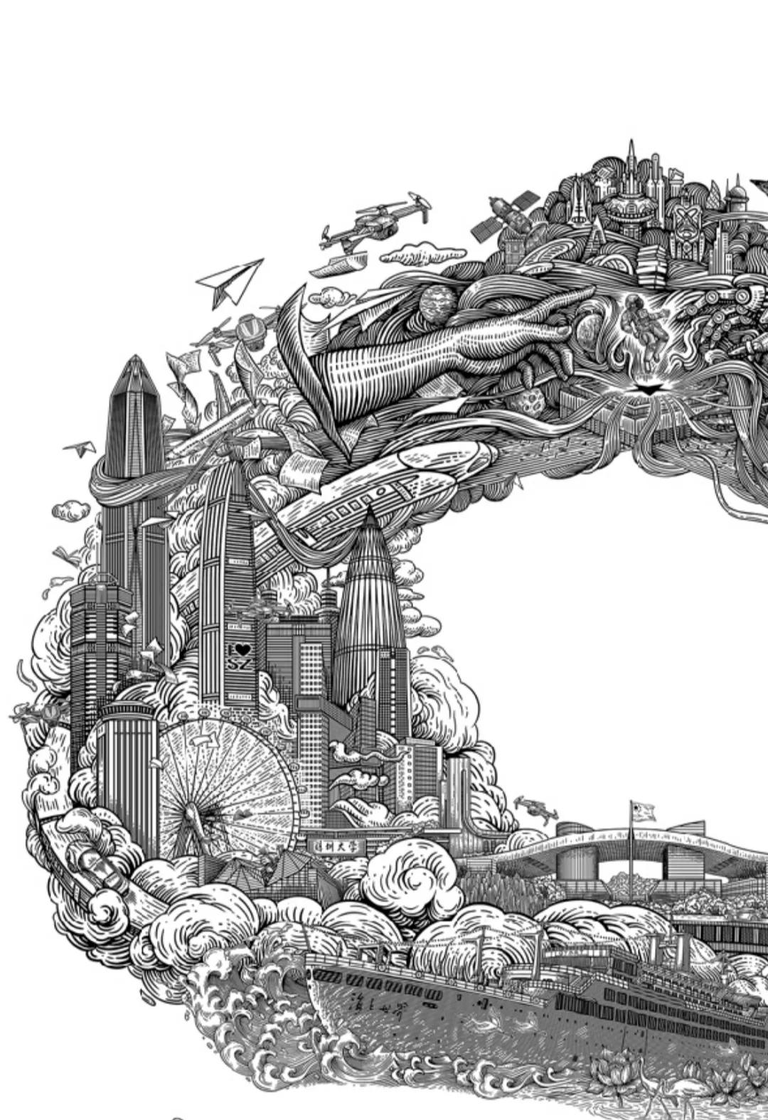 《精美的钢笔插画艺术作品欣赏》