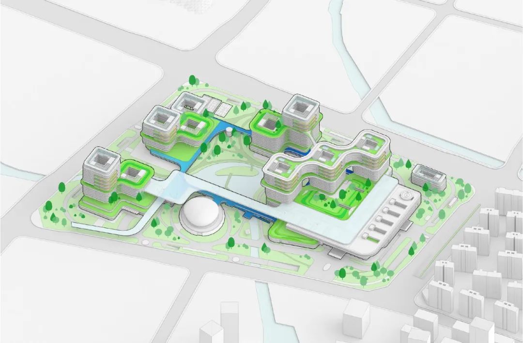 绍兴柯桥未来医学中心项目设计竞赛第一名 / SZAD筑塬建筑设计