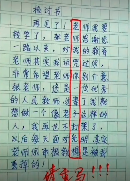 小学生作文《我的妈妈,全文仅有十几个字,却让老师哭笑不得