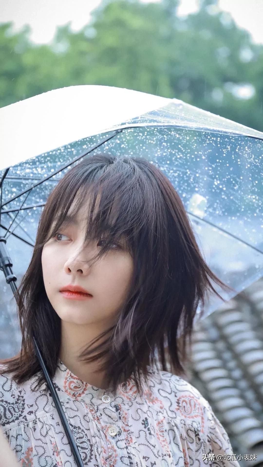 谭松韵，迷人的娃娃脸，清新灵动，甜美可爱