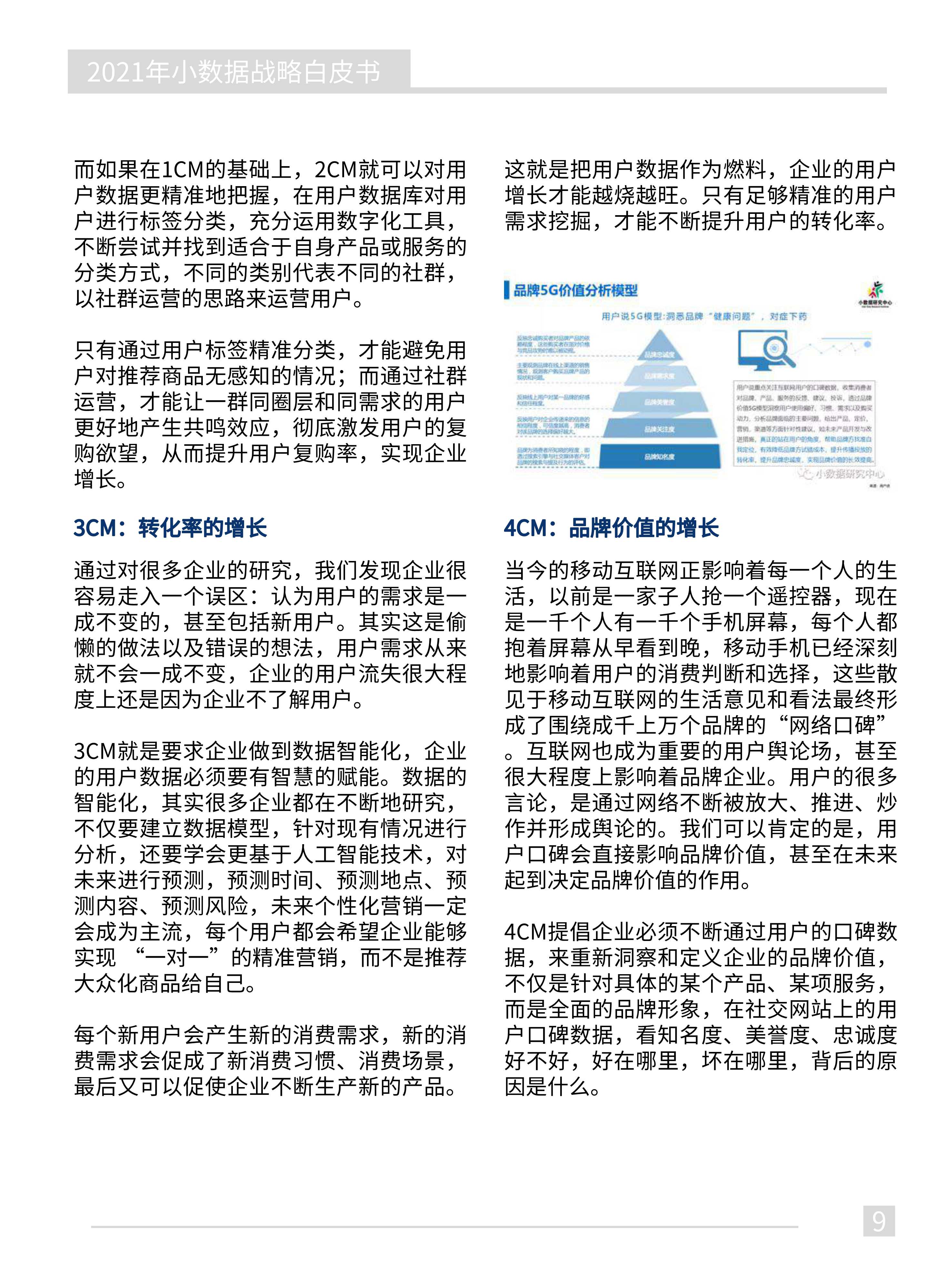 2021年小数据战略白皮书：5CM方法论