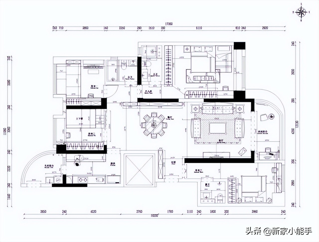 141平简欧混搭风格，全屋装修花了100万，太奢华了，看着都羡慕