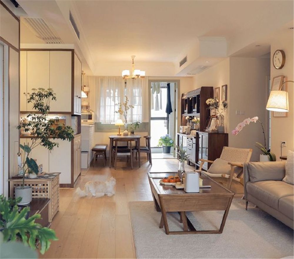 90后夫妻买下110㎡的家，倾尽所有装修成温暖原木风，太好看了吧