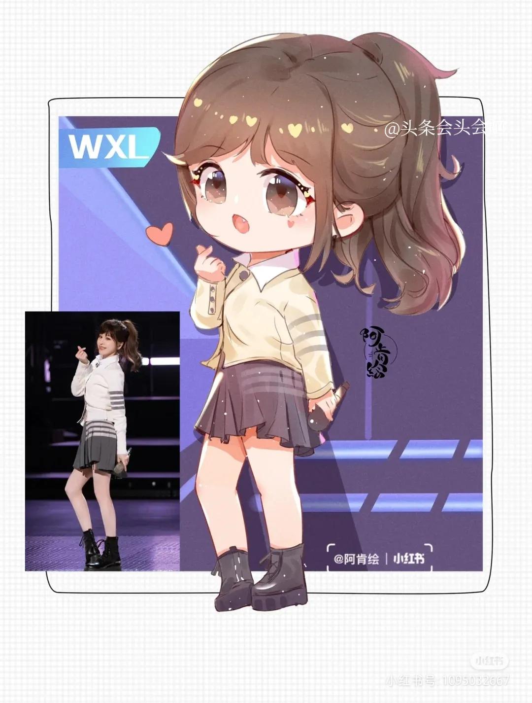 甜心教主王心凌的插画来啦