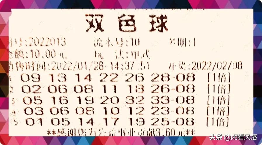 22013期双色球经典杀号依然是12个号码，顺便欣赏六张实票