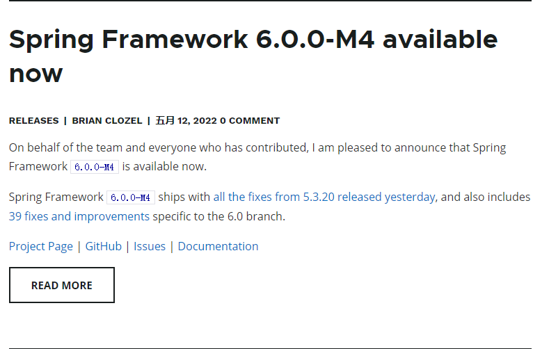 整合SSM中spring6.0.0-M4缺少核心类文件问题