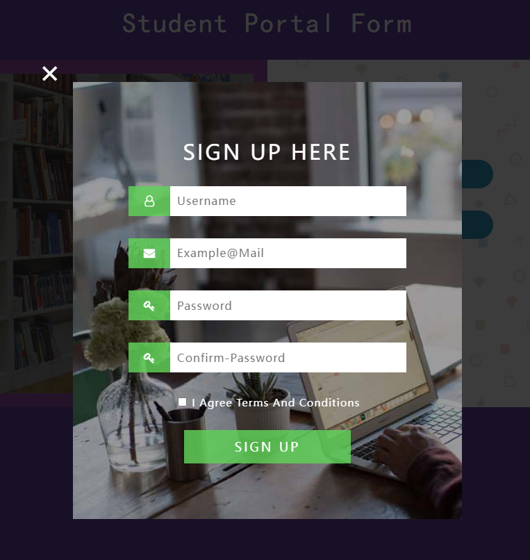 JavaScript+css实现的响应式登录注册页面web前端html源码