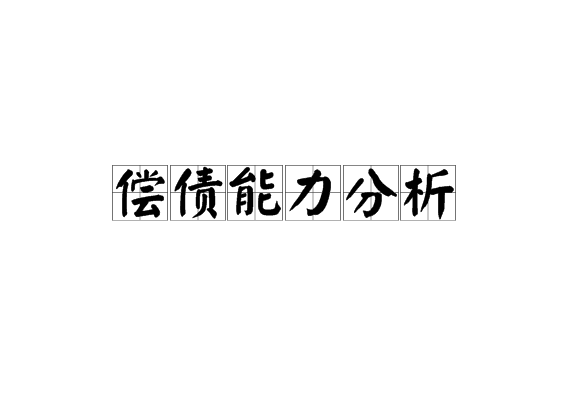 长期偿债能力分析,长期偿债能力分析指标