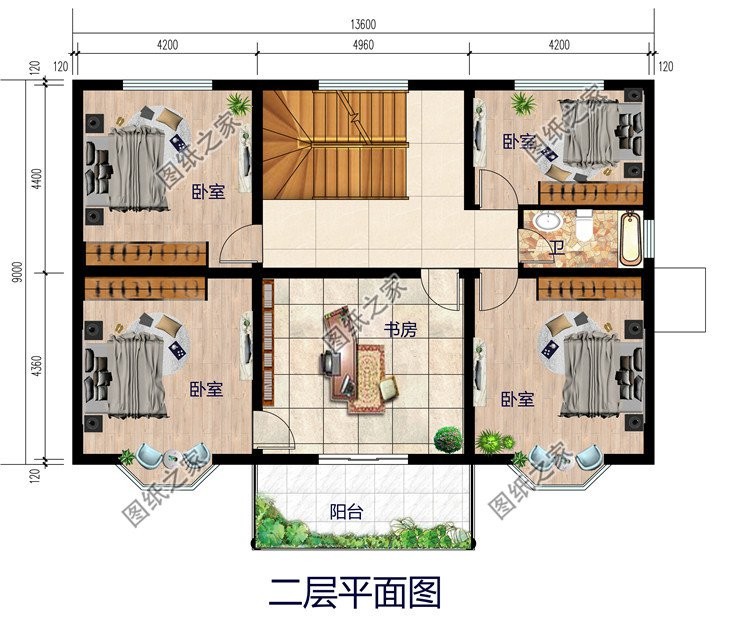 带堂屋的農村别墅设计，实用且重要，農村家家户户都需要
