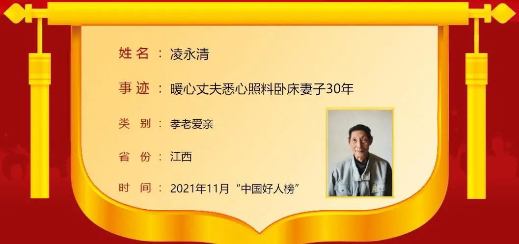 中央文明办发布2021年11月“中国好人榜”，江西7人上榜！