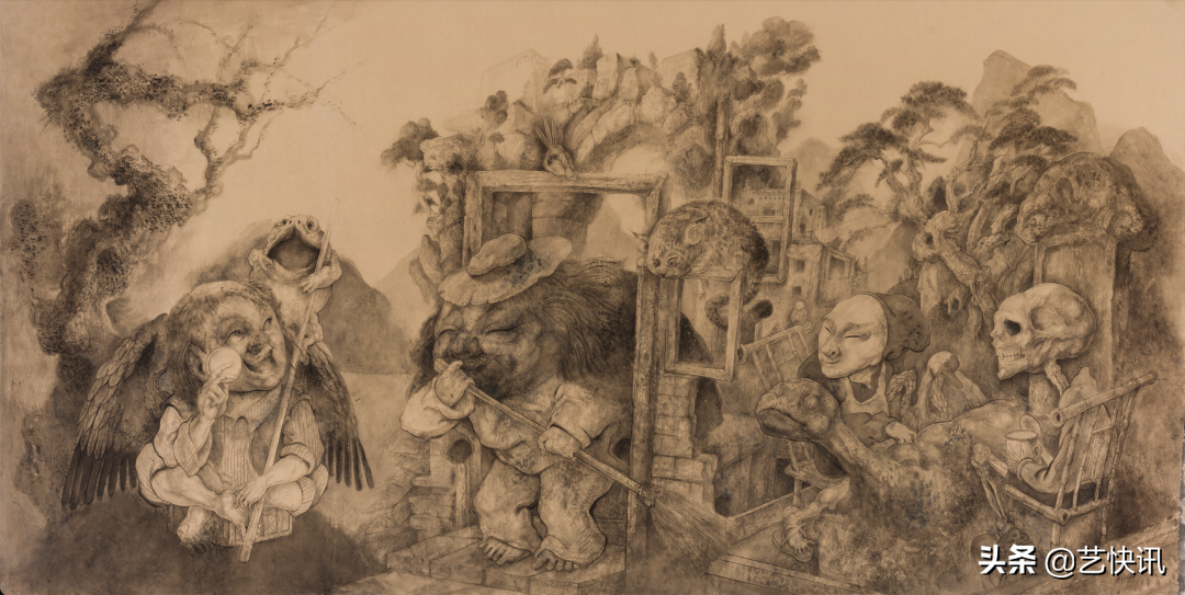 脑洞大开的绘画，八大山人助理也在里