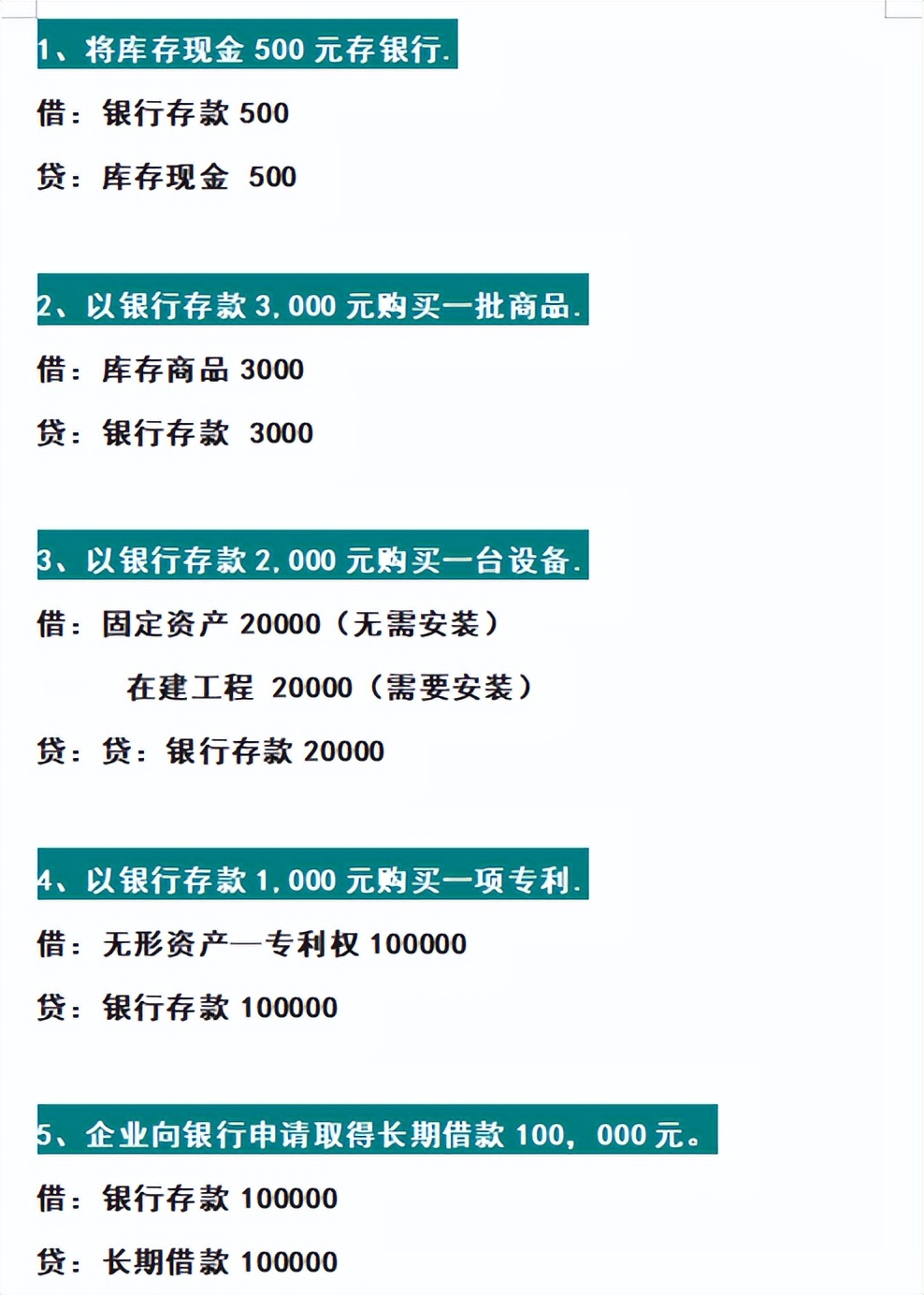 基础会计习题与案例（财务经理）
