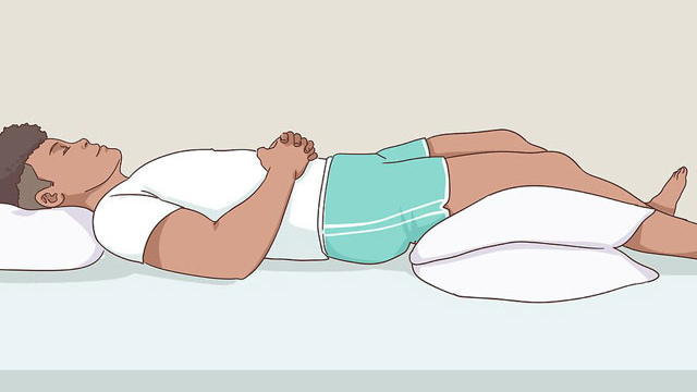 1,婴儿式睡姿婴儿式睡姿,对于腰椎间盘突出患者来说,能够放松患者的
