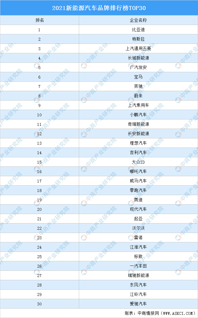 新能源纯电动汽车排名比亚迪新能源纯电动汽车排名