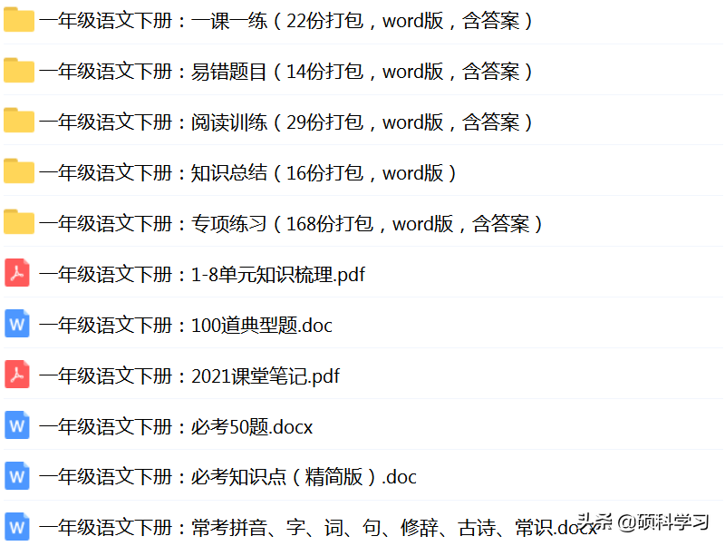 一年级语文下册「看图写话」+同步配套练习，共100篇，日常学习用