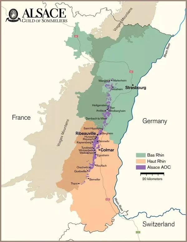 法国法定葡萄酒产地AOC一览表