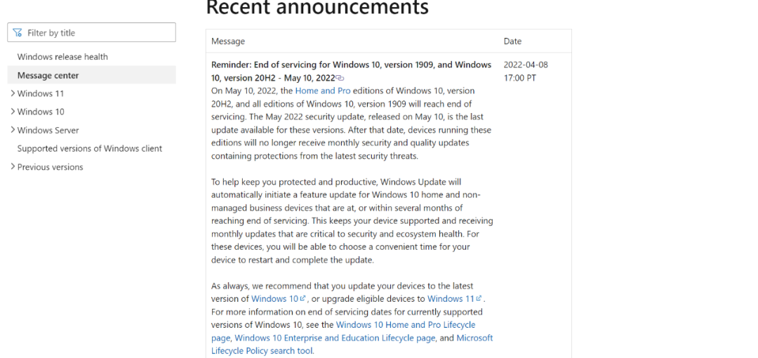 微软警告！史上最稳定Win10版本将停止服务，数亿用户受影响