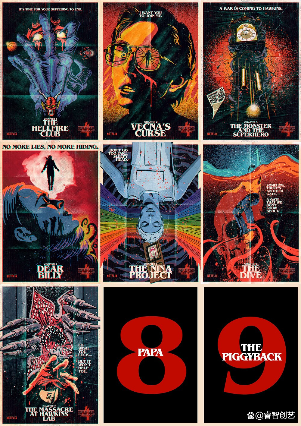 巴西设计师Butcher Billy操刀《怪奇物语4》创意视觉海报