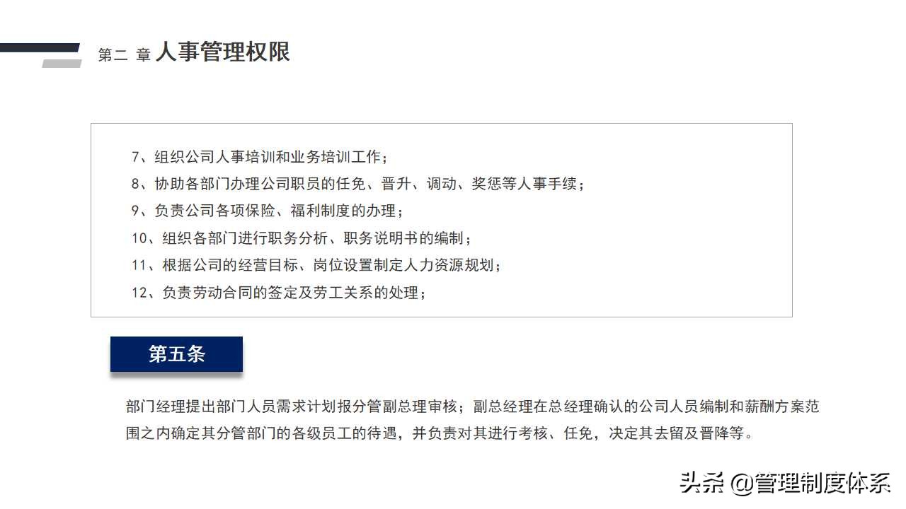 公司人事管理制度（41页）