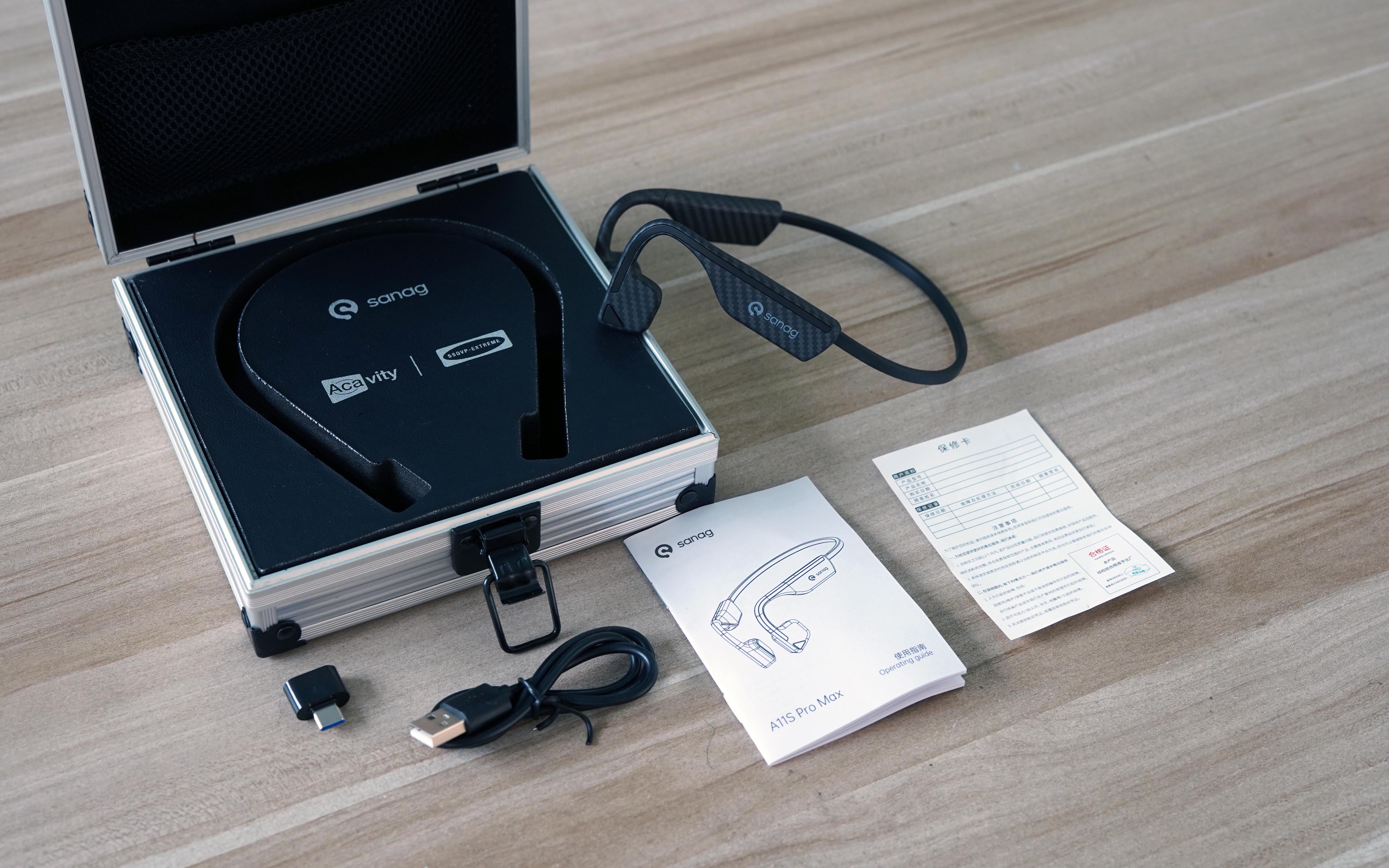 碳纤加身，使用体验再升级，Sanag A11S Pro MAX气传导运动蓝牙耳机