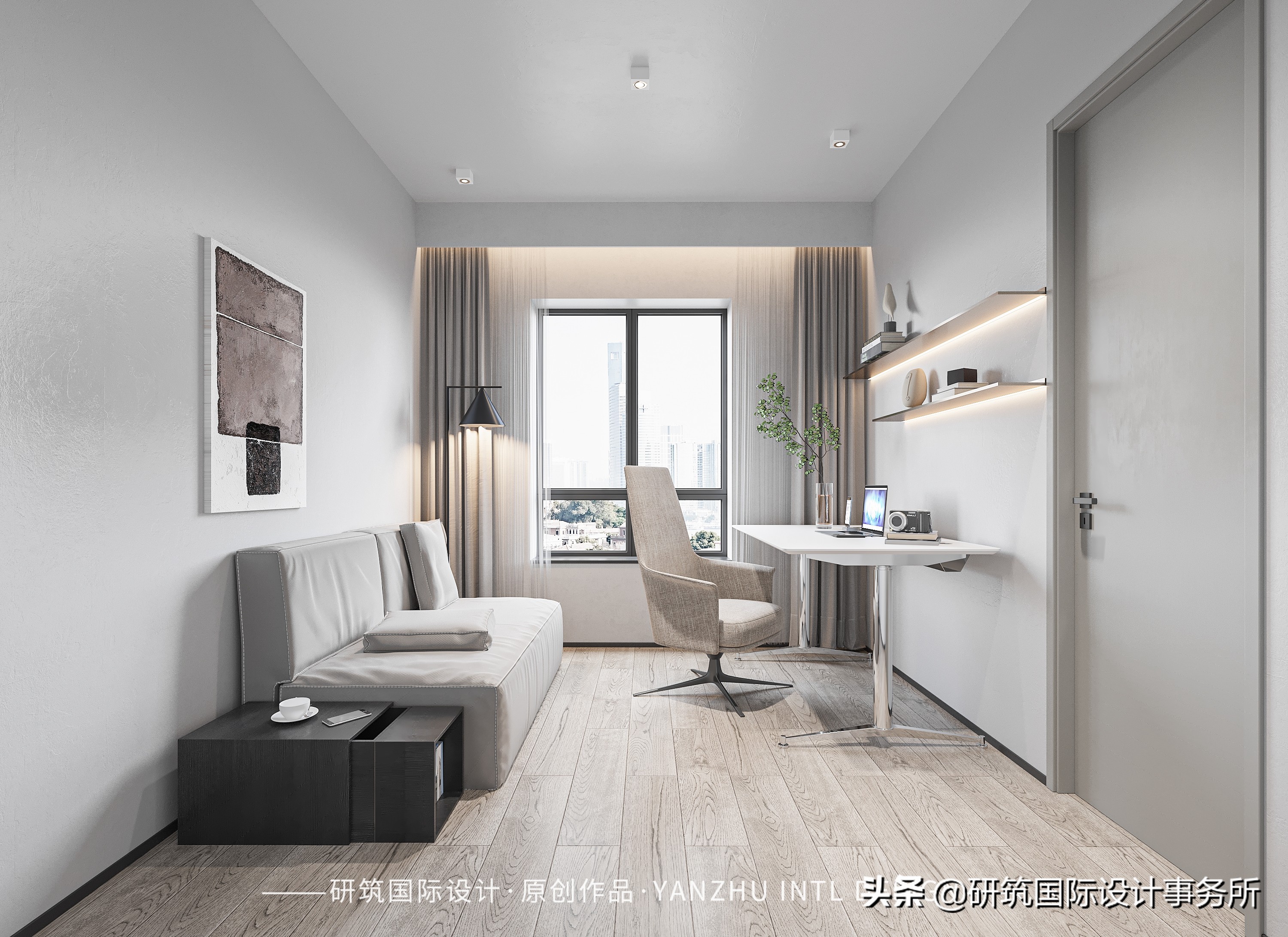 親子宅設計88㎡現代簡約風 |儲物空間充足｜南北通透的空間｜多處可自由辦公