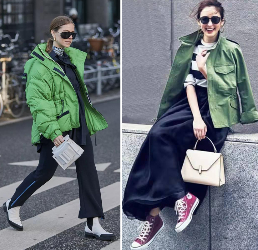 越看越爱,"绿色"这样搭配也太惊艳了,穿搭高手都叹服