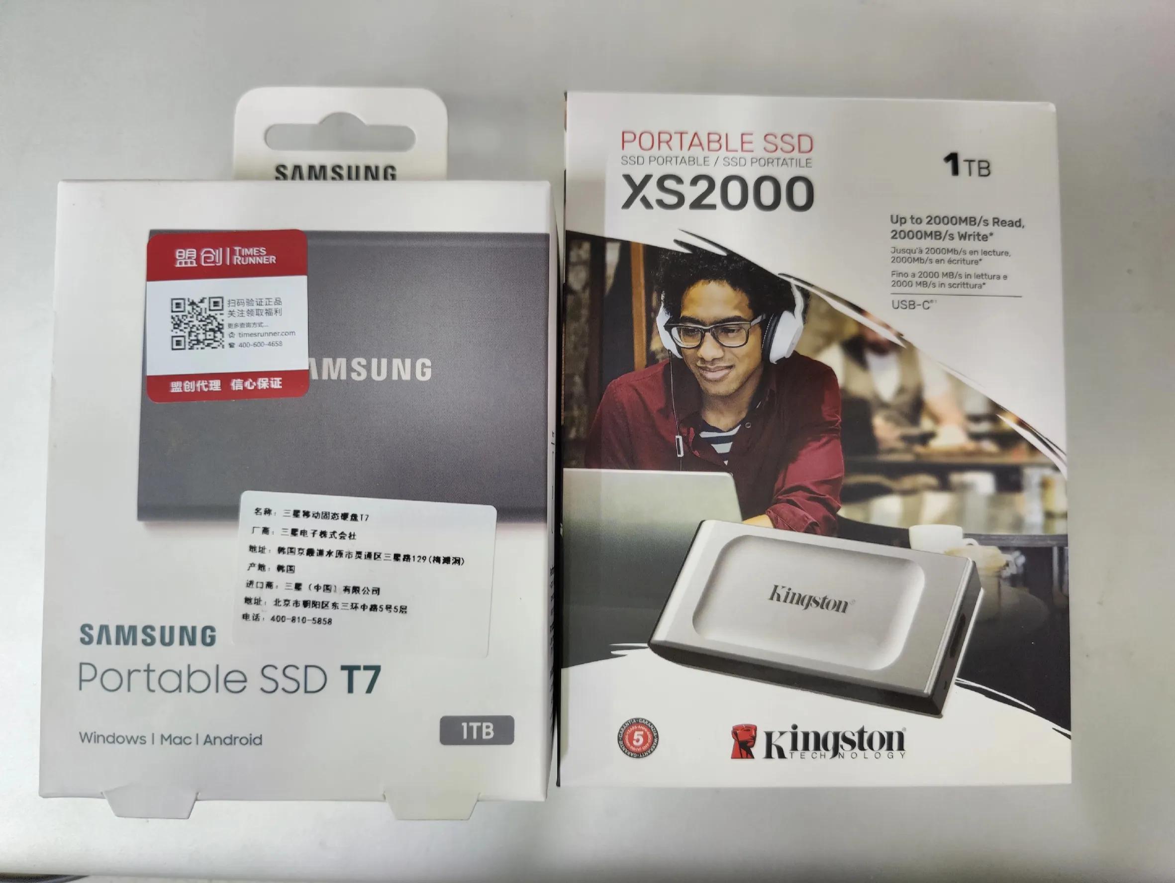 固態硬碟對比，三星T7 VS 金士頓XS2000_快活技術 MdEditor