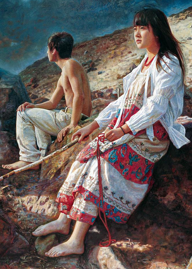 吴静涵笔下的少女，如此清纯